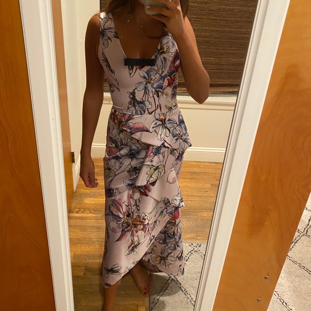 Parker floral ruffle dress.